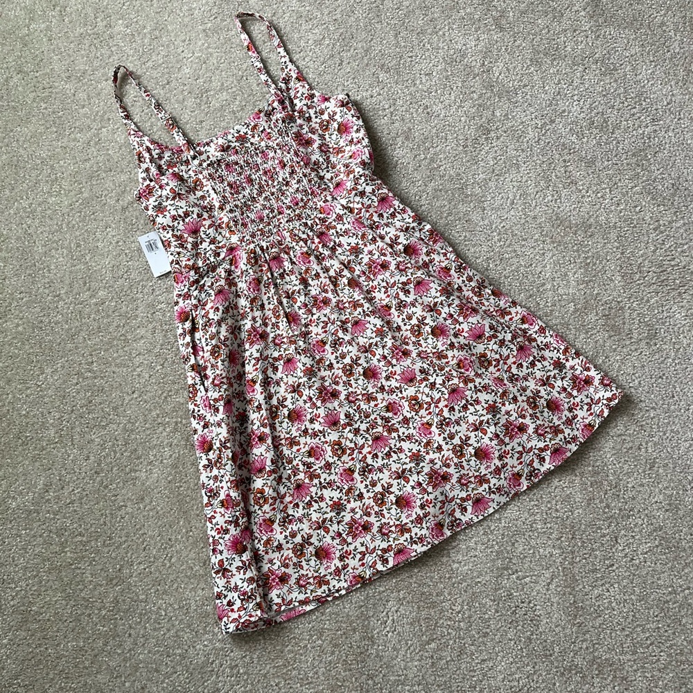 Old Navy Women’s Floral Pink and White Mini Dress Size Small NWT - Picture 2 of 8
